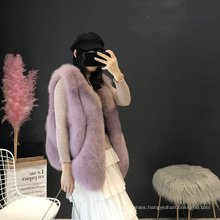 New Design Popular Thick Vest Fur Sleeveless Winter Tops for Women